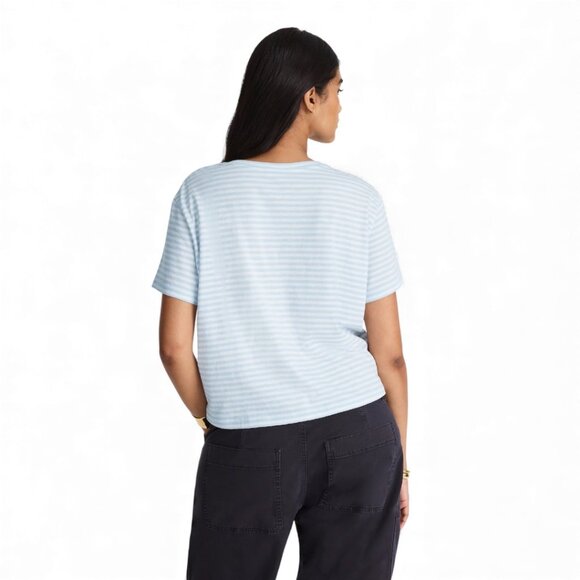 Madewell The Boxy-Crop Tee in Soft Slub Size Large - Picture 3 of 10